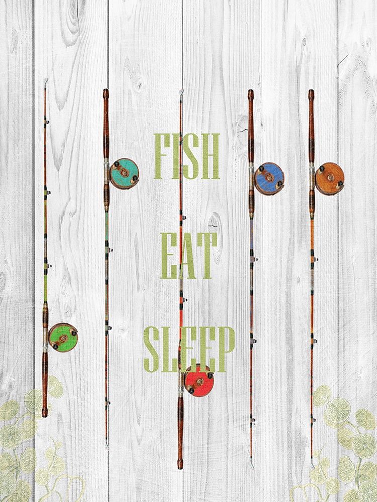 Fish Eat Sleep art print by Sheldon Lewis for $57.95 CAD