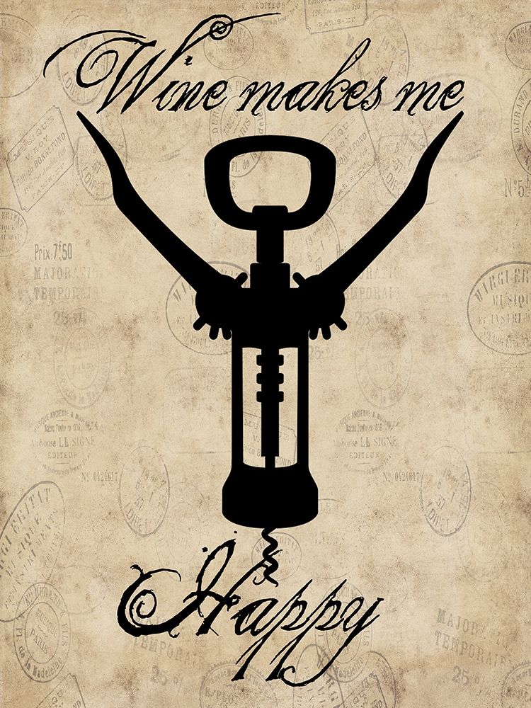 Happy Wine art print by Sheldon Lewis for $57.95 CAD