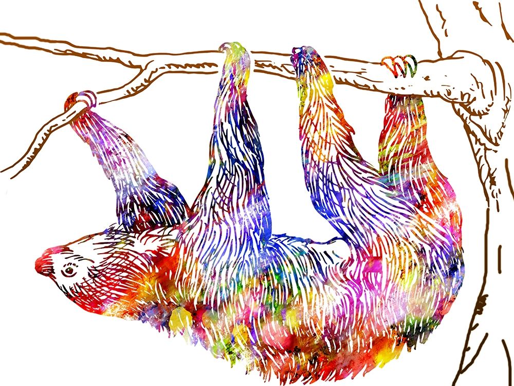 Sloth Machine art print by Sheldon Lewis for $57.95 CAD