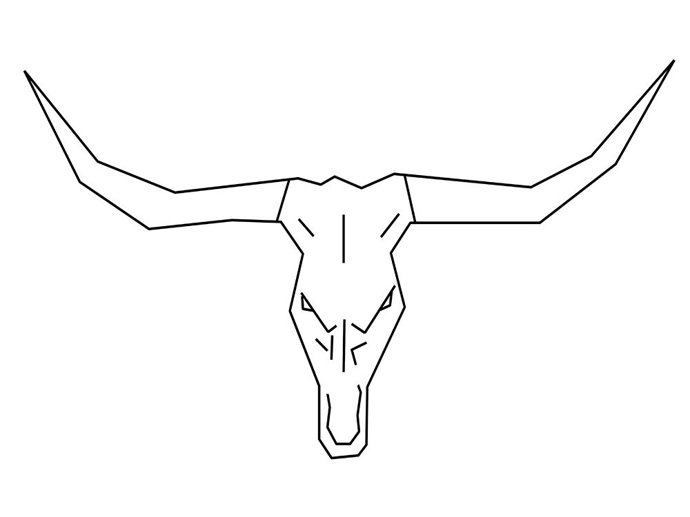 Bull Skull art print by Sheldon Lewis for $57.95 CAD