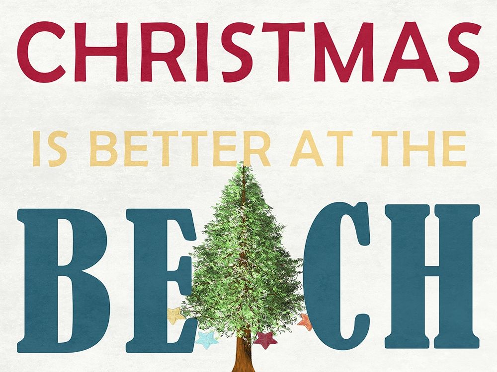 Christmas At The Beach art print by Sheldon Lewis for $57.95 CAD
