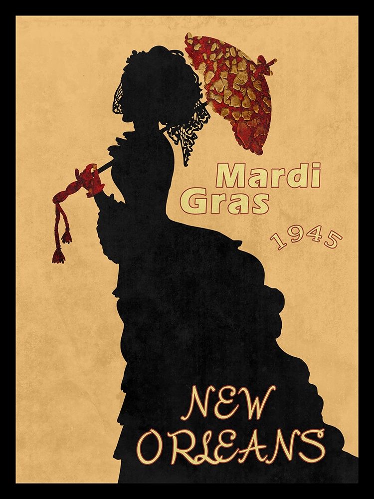 1945 Mardi Gras art print by Sheldon Lewis for $57.95 CAD