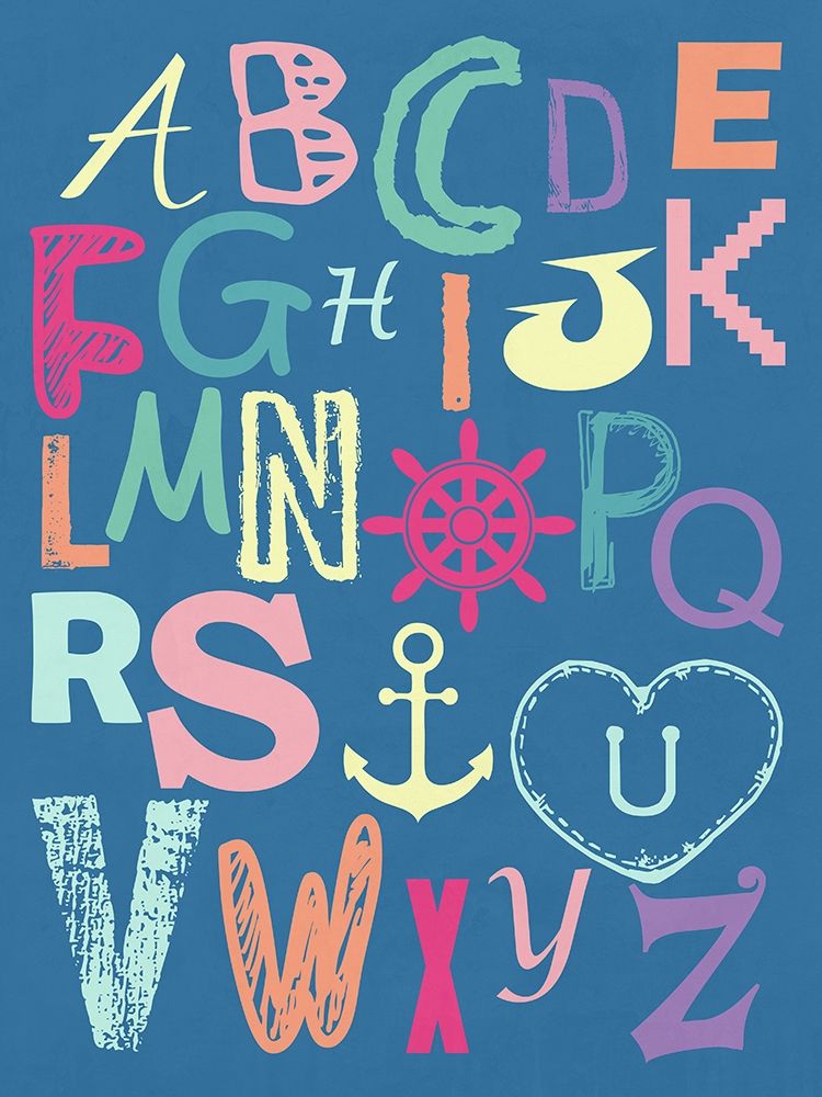 Alphabet art print by Sheldon Lewis for $57.95 CAD