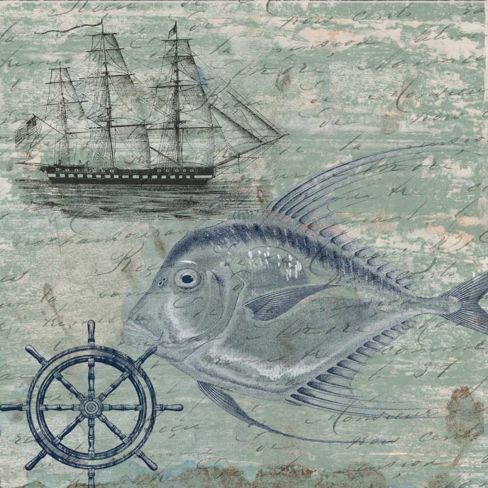 Deep Sea Blue art print by Sheldon Lewis for $57.95 CAD