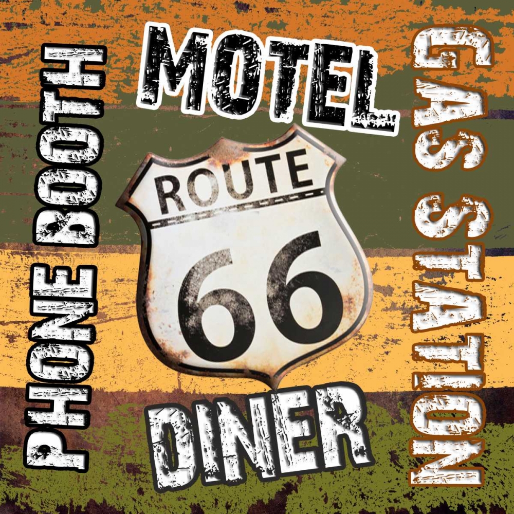 Route 66 Comforts art print by Sheldon Lewis for $57.95 CAD