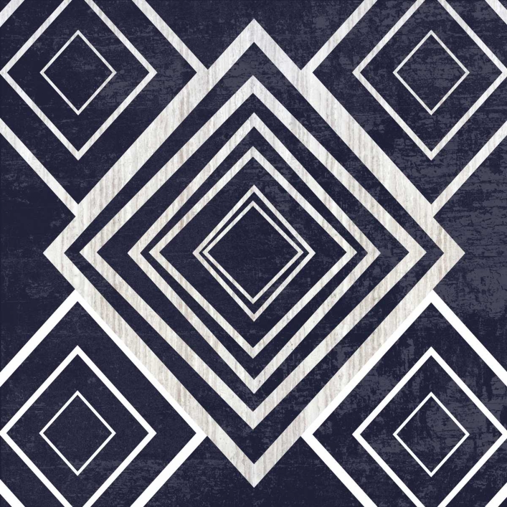Indigo Geometrical Gem 1 art print by Sheldon Lewis for $57.95 CAD