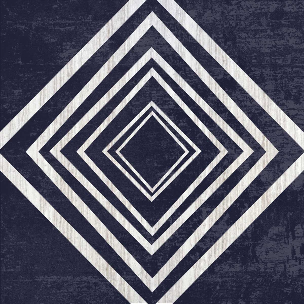 Indigo Geometrical Gem 4 art print by Sheldon Lewis for $57.95 CAD