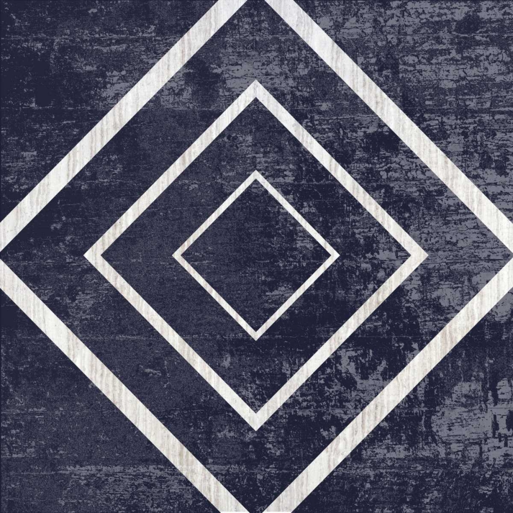Indigo Geometrical Gem 5 art print by Sheldon Lewis for $57.95 CAD