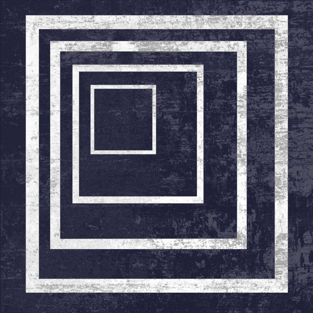 Indigo And White Dimension art print by Sheldon Lewis for $57.95 CAD