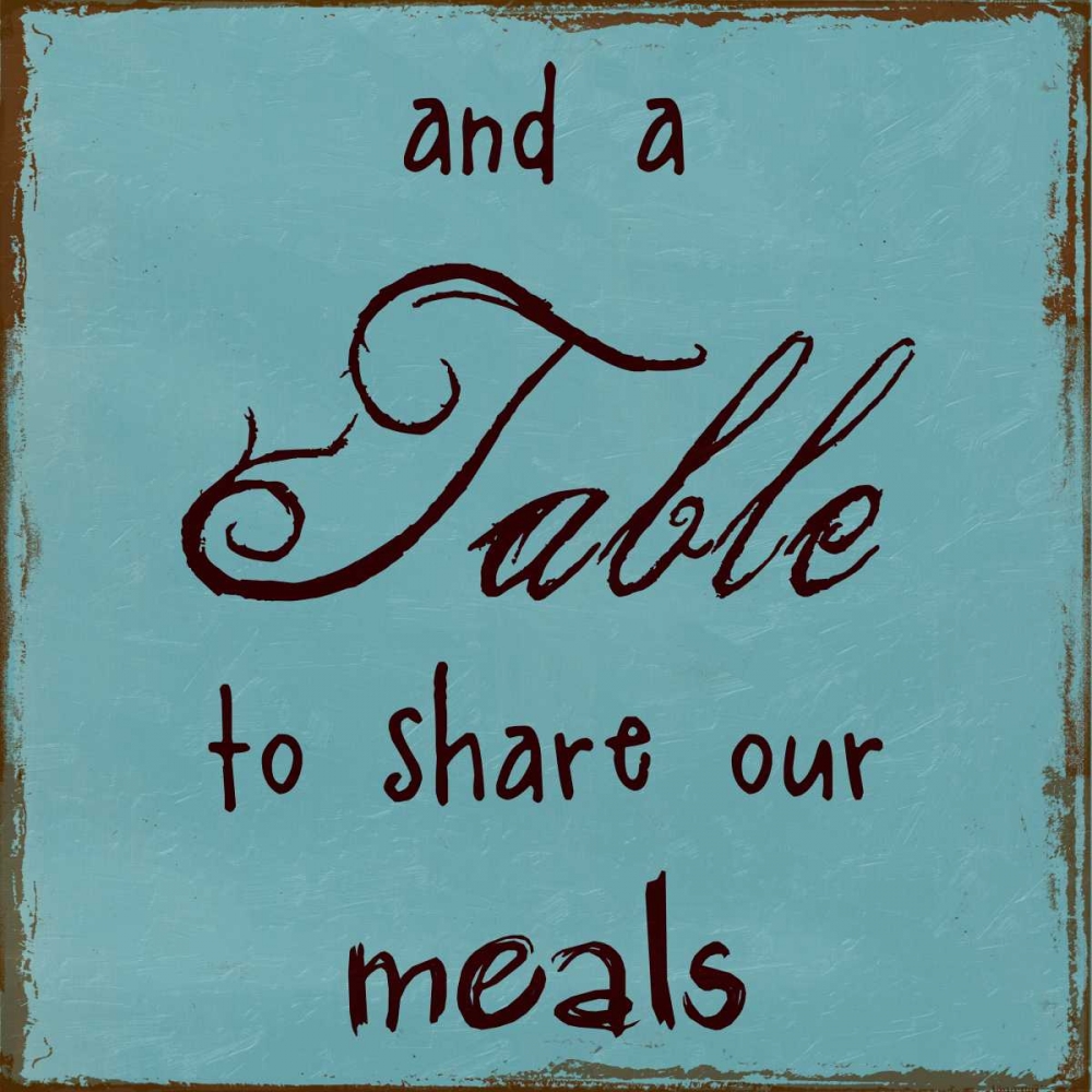 A Table To Share Our Meals art print by Sheldon Lewis for $57.95 CAD