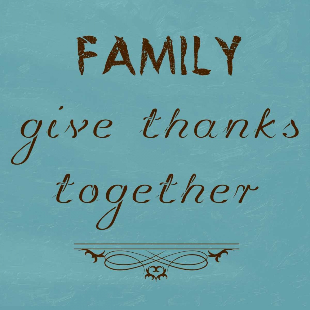 Family Give Thanks Together art print by Sheldon Lewis for $57.95 CAD