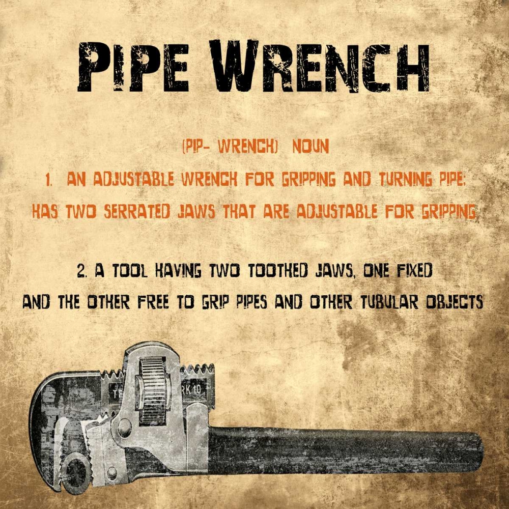 Pipe Wrench art print by Sheldon Lewis for $57.95 CAD
