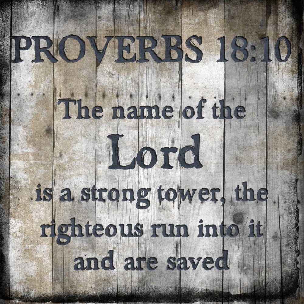 Proverbs 18-10 art print by Sheldon Lewis for $57.95 CAD
