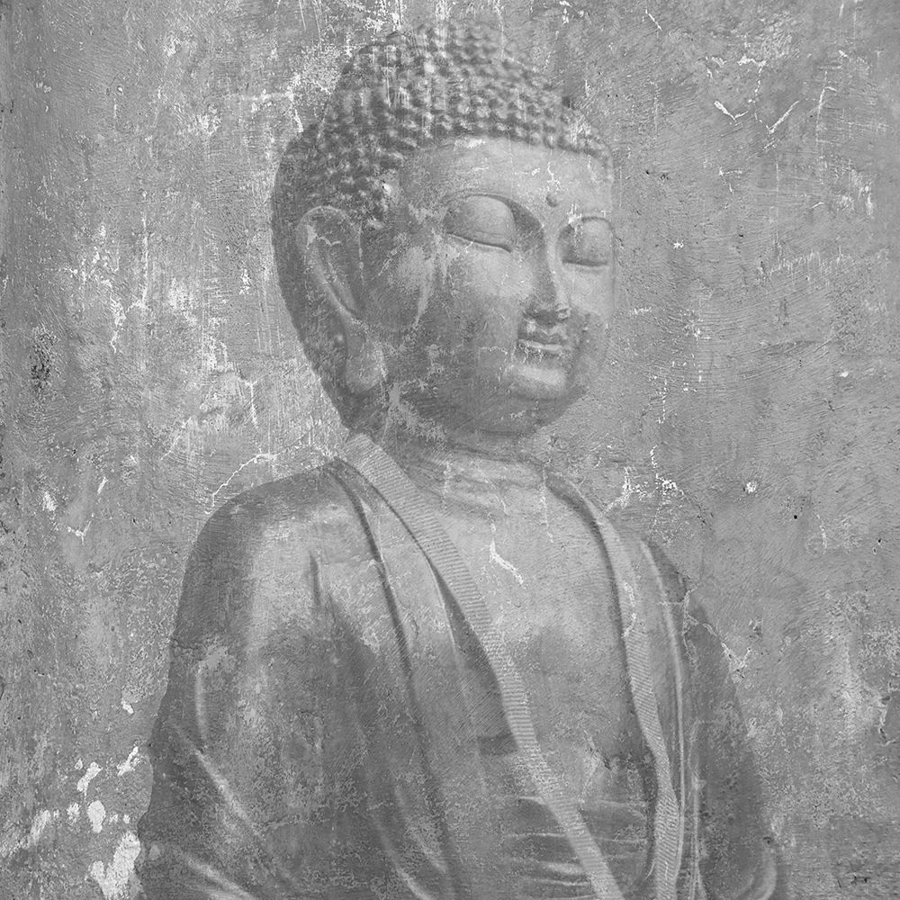 Stone Wall  Buddah art print by Sheldon Lewis for $57.95 CAD