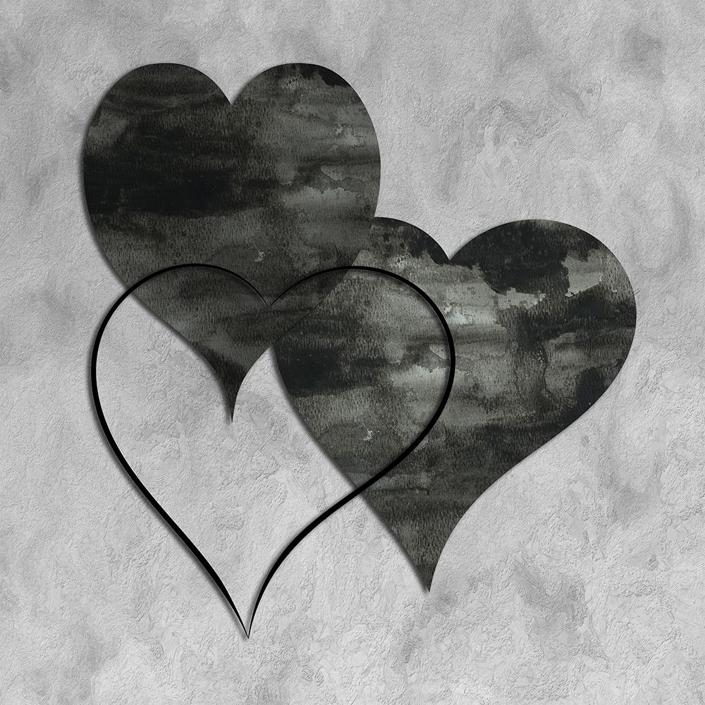 Triptych Hearts art print by Sheldon Lewis for $57.95 CAD