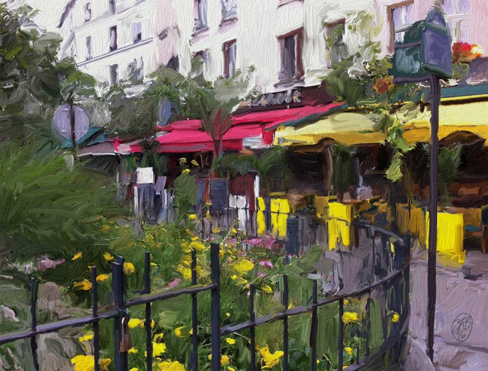Place Du Petitpont art print by Sarah Butcher for $57.95 CAD