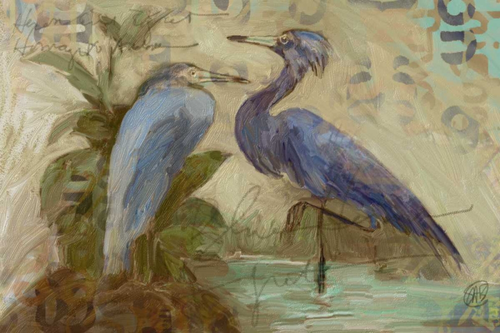 Egret Pair 2 art print by Sarah Butcher for $57.95 CAD