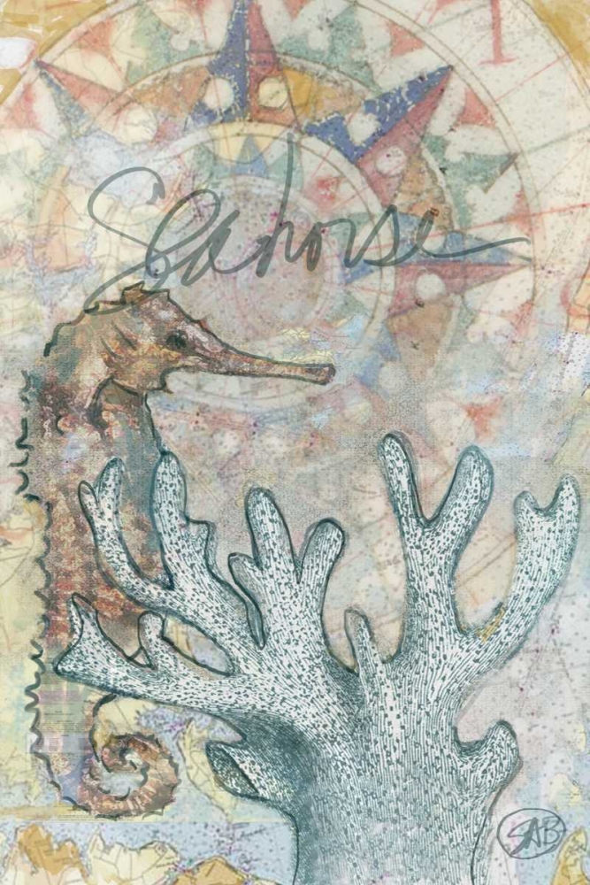 Seahorse art print by Sarah Butcher for $57.95 CAD