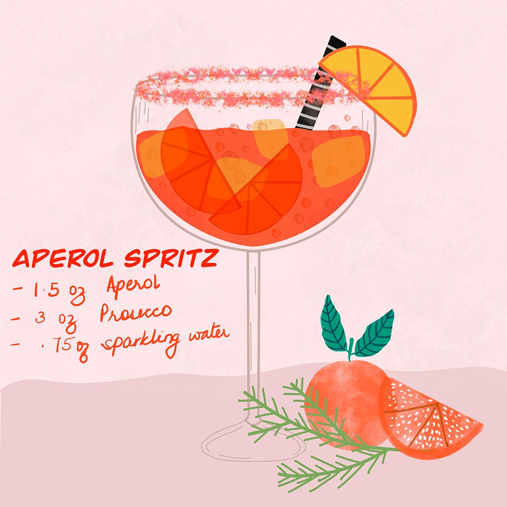 Aperol Spritz art print by Leah Straatsma for $57.95 CAD