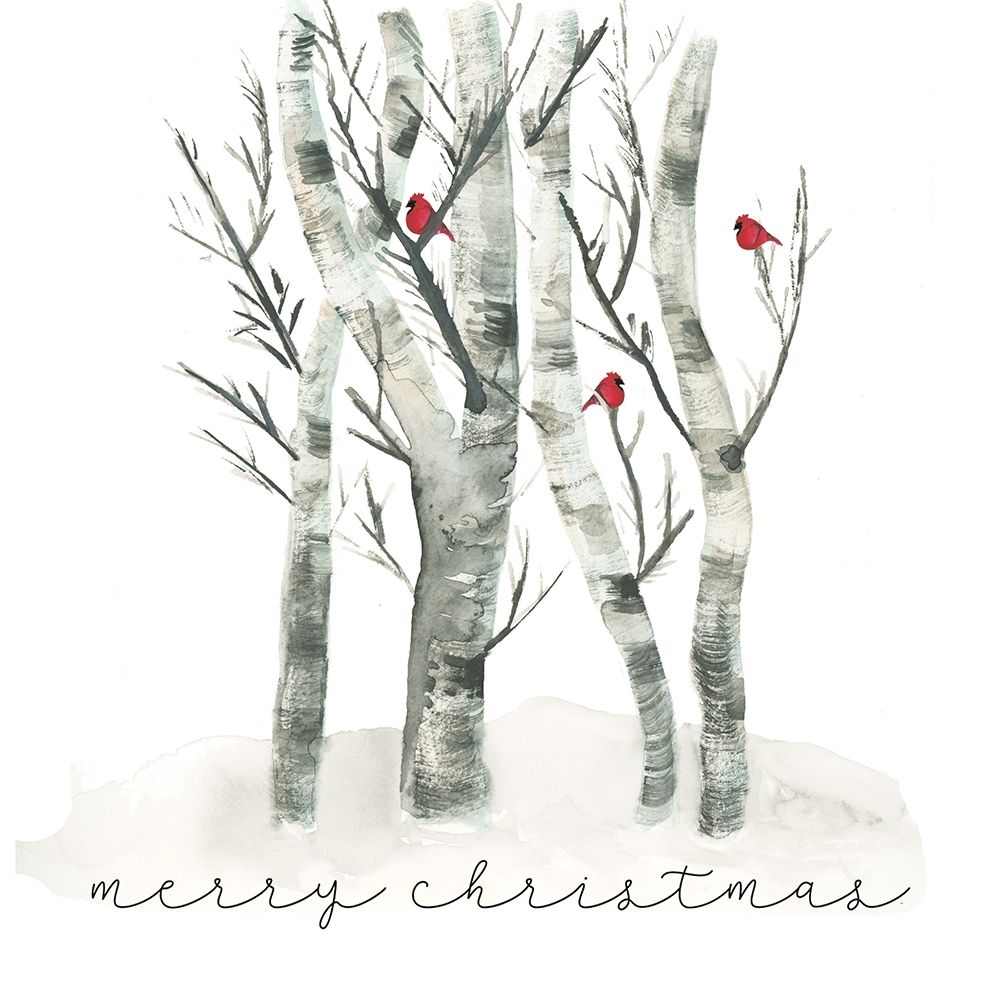 Christmas Cardinals 1 art print by atelier vdk for $57.95 CAD