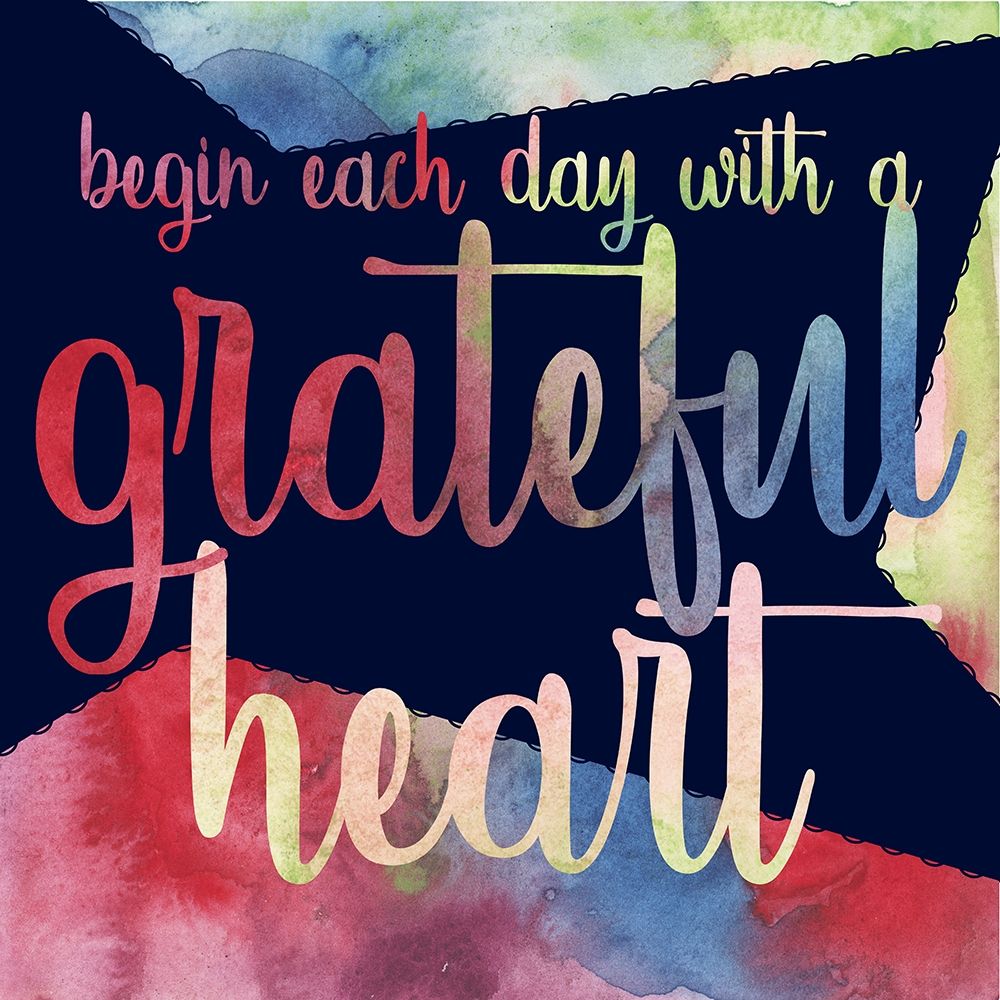 Rainbow Grateful Heart art print by atelier vdk for $57.95 CAD