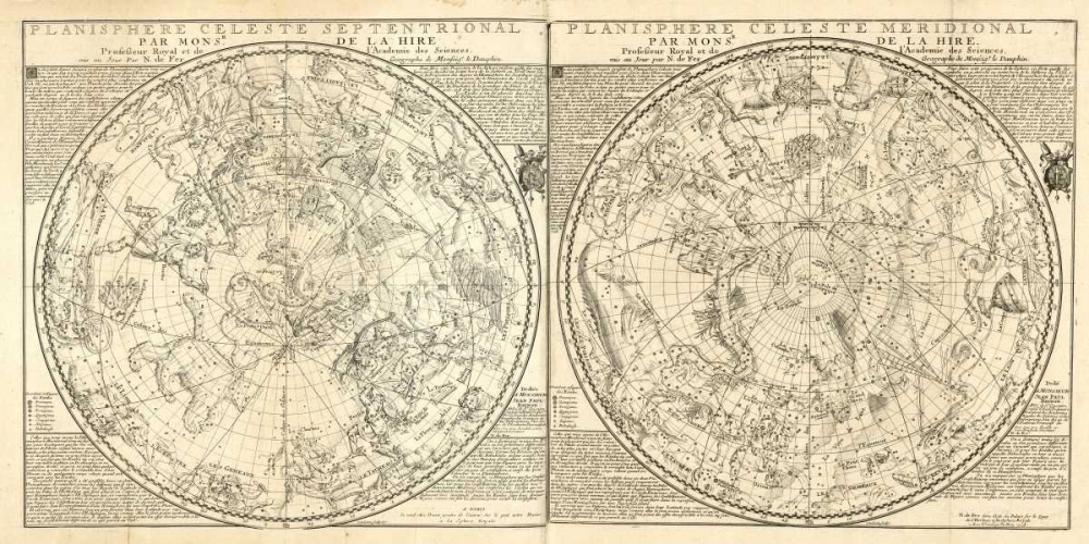 Planisphere Celeste art print by Tina Carlson for $57.95 CAD