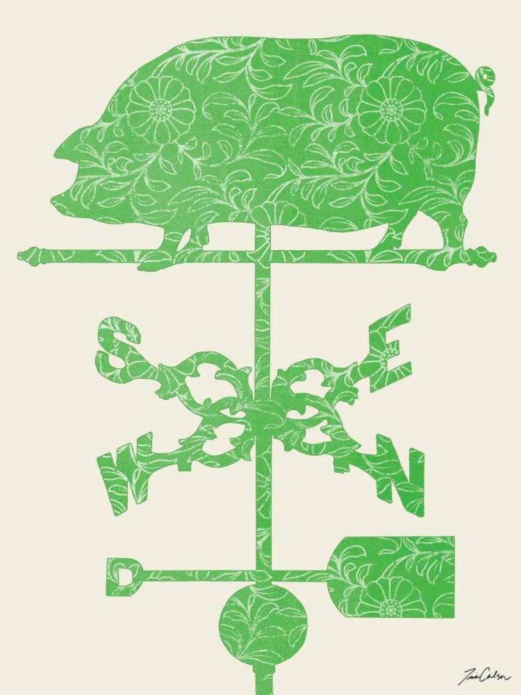 Weather Vane Hog art print by Tina Carlson for $57.95 CAD