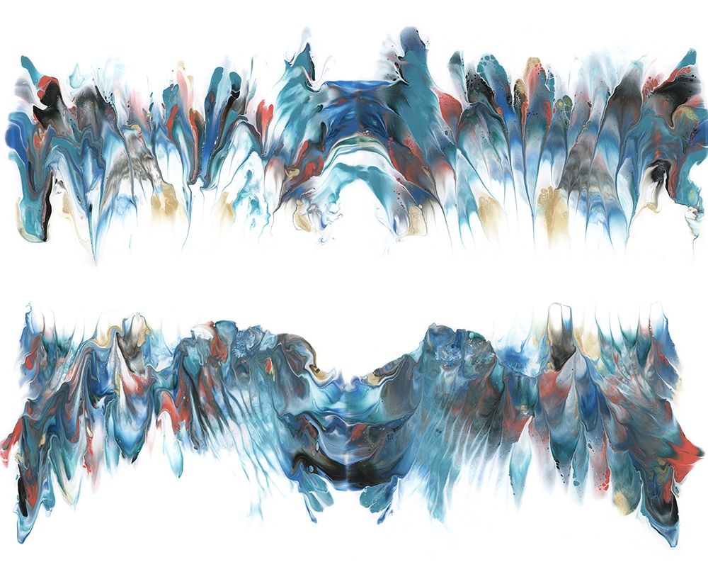 Abstract Sound Waves art print by Tina Carlson for $57.95 CAD