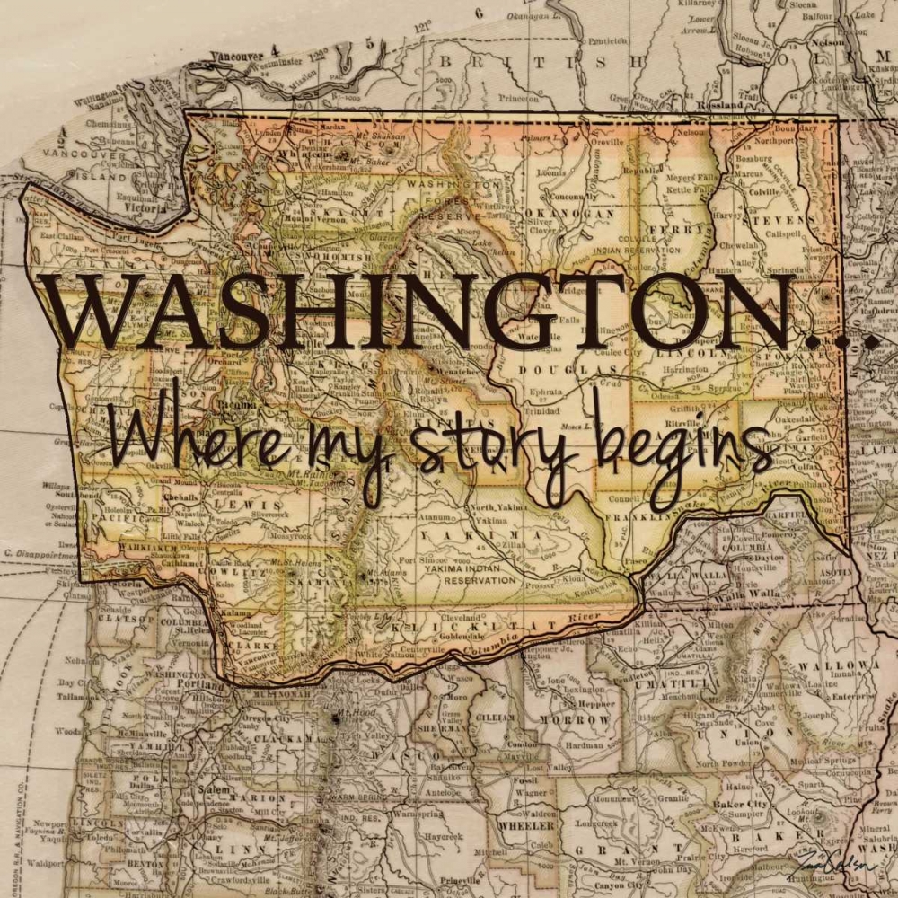 Story Washington art print by Tina Carlson for $57.95 CAD