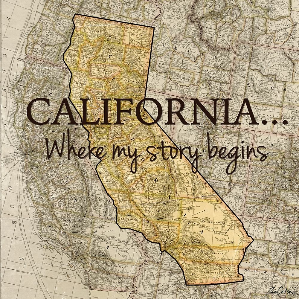Story California art print by Tina Carlson for $57.95 CAD
