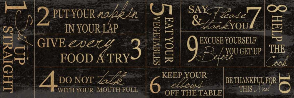 KITCHEN RULES art print by Taylor Greene for $57.95 CAD