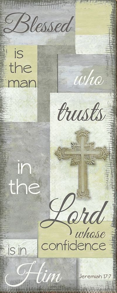 Blessed Is The Man Grey art print by Taylor Greene for $57.95 CAD