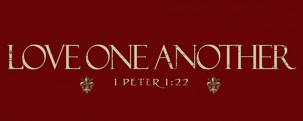 Love One Another Red art print by Taylor Greene for $57.95 CAD