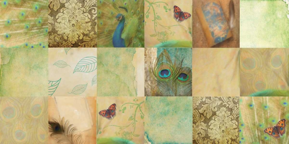 Peacock 18 Patch art print by Taylor Greene for $57.95 CAD