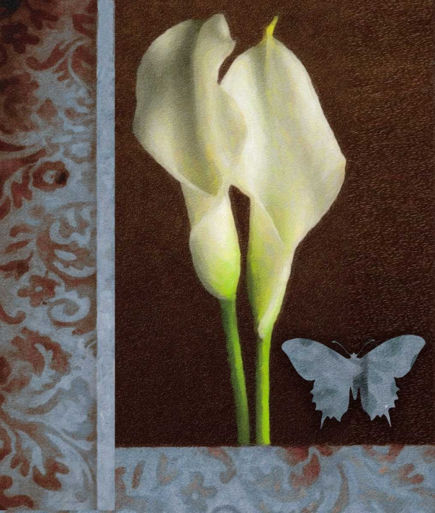 Gilded Calla Blue art print by Taylor Greene for $57.95 CAD