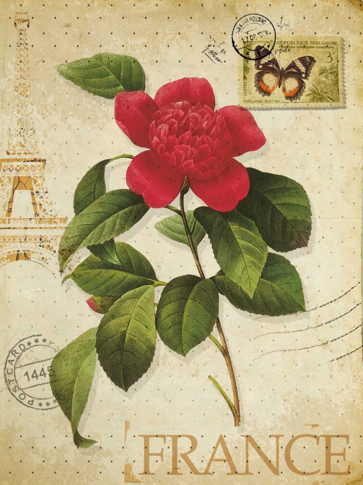 VINTAGE PARIS ROSE II - OIL A art print by Taylor Greene for $57.95 CAD