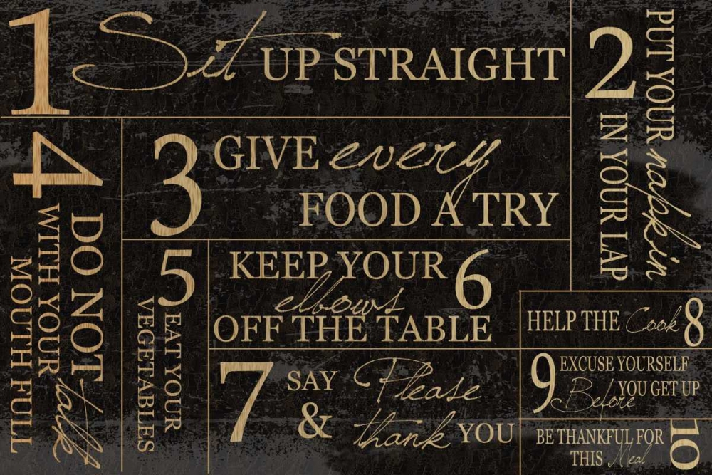 KITCHEN RULES art print by Taylor Greene for $57.95 CAD