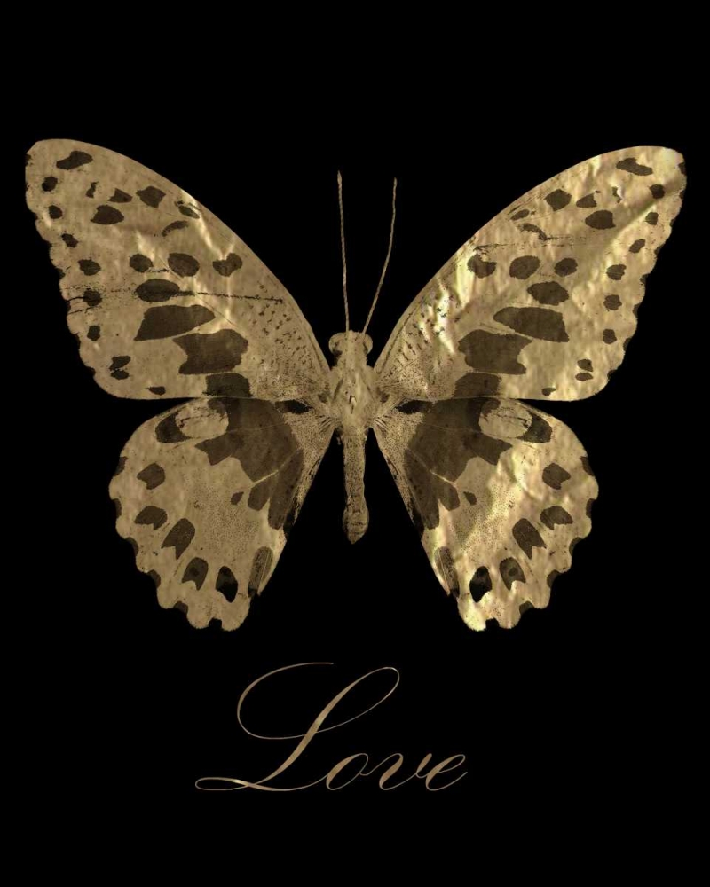 Love Gold Butterfly art print by Taylor Greene for $57.95 CAD