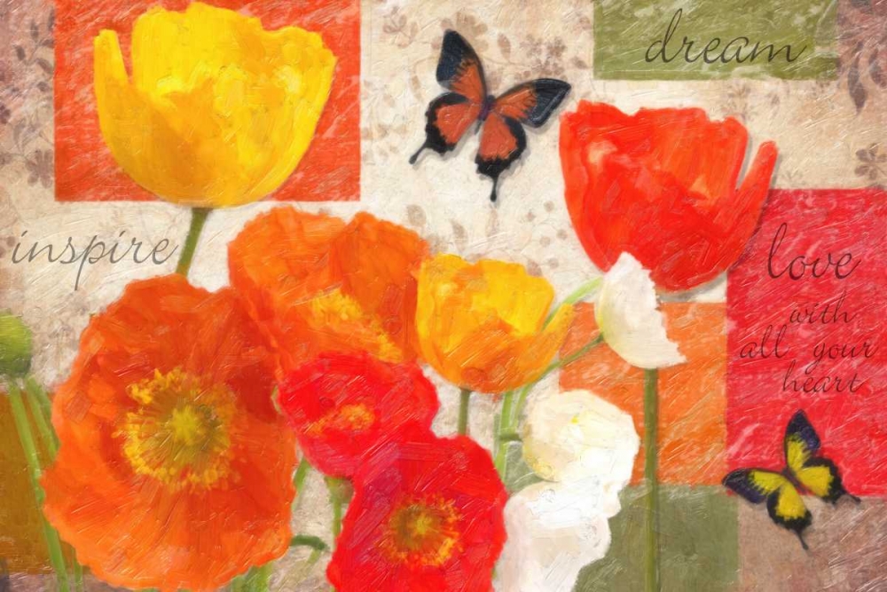 INSPIRE DREAM LOVE POPPIES art print by Taylor Greene for $57.95 CAD