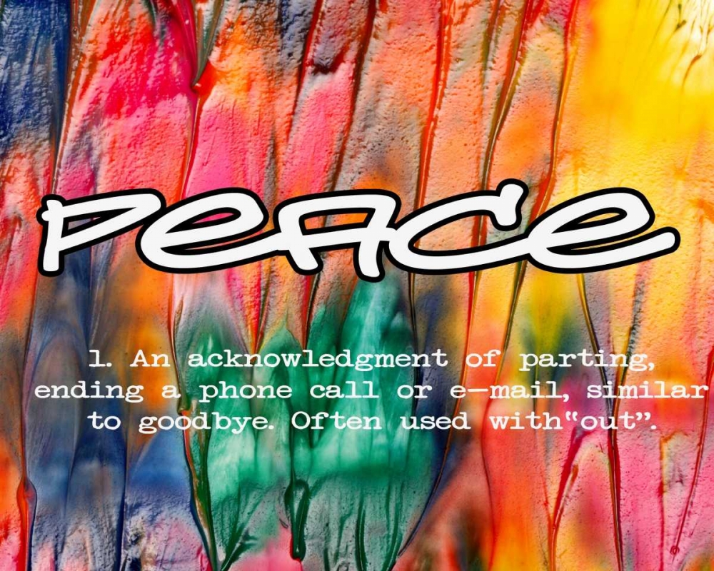 PEACE art print by Taylor Greene for $57.95 CAD