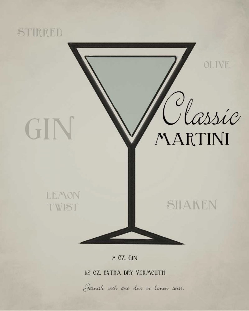 Classic Martini layered art print by Taylor Greene for $57.95 CAD