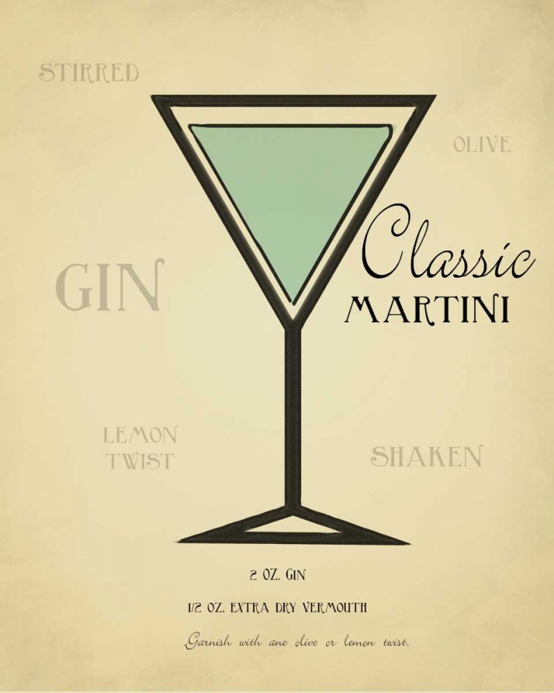 Classic Martini art print by Taylor Greene for $57.95 CAD