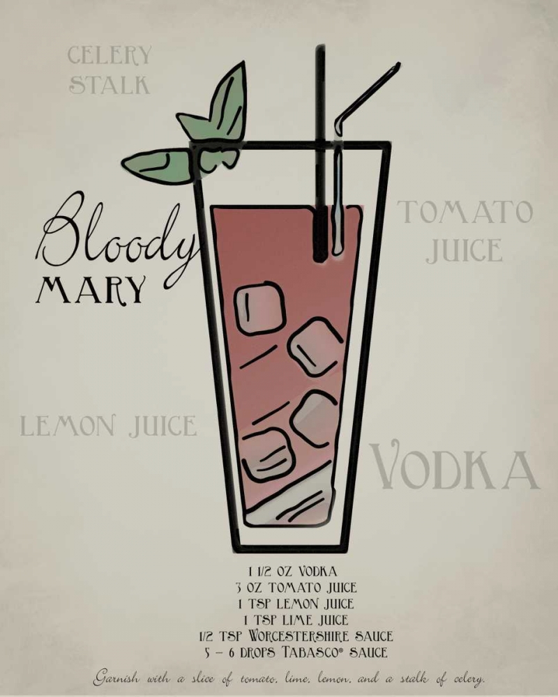 Bloody Mary layered art print by Taylor Greene for $57.95 CAD