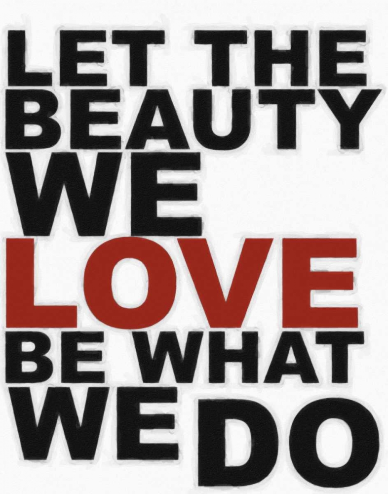 LET THE BEAUTY WITH RED art print by Taylor Greene for $57.95 CAD