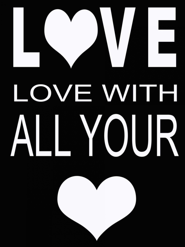 LOVE WITH ALL C art print by Taylor Greene for $57.95 CAD