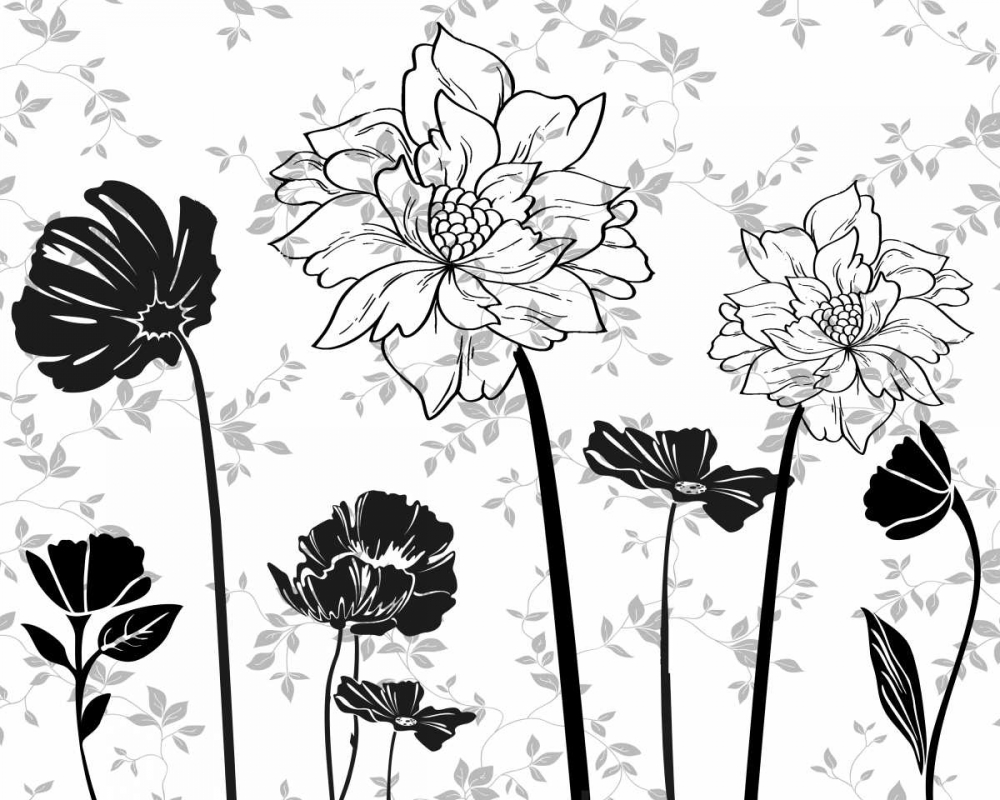 BLACK AND WHITE FLOWERS II art print by Taylor Greene for $57.95 CAD
