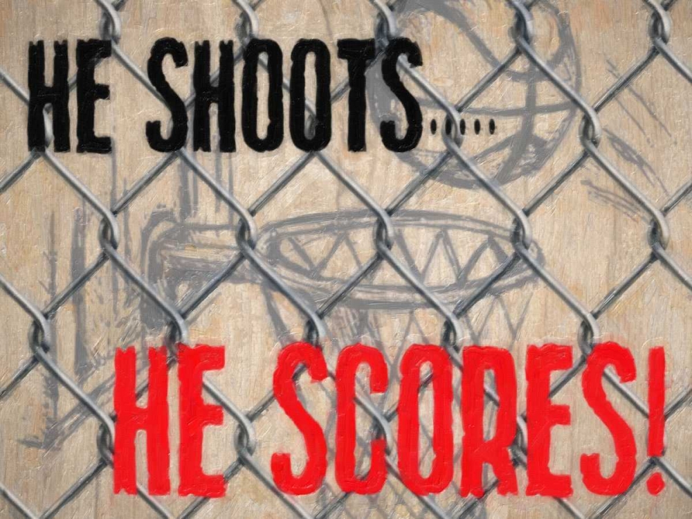 HE SHOOTS art print by Taylor Greene for $57.95 CAD