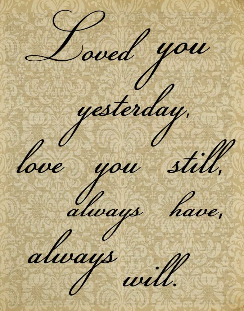 LOVED YOU DAMASK art print by Taylor Greene for $57.95 CAD
