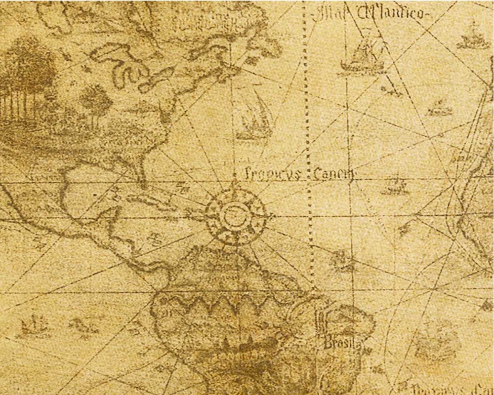 Vintage Map Carribean Sea art print by Taylor Greene for $57.95 CAD