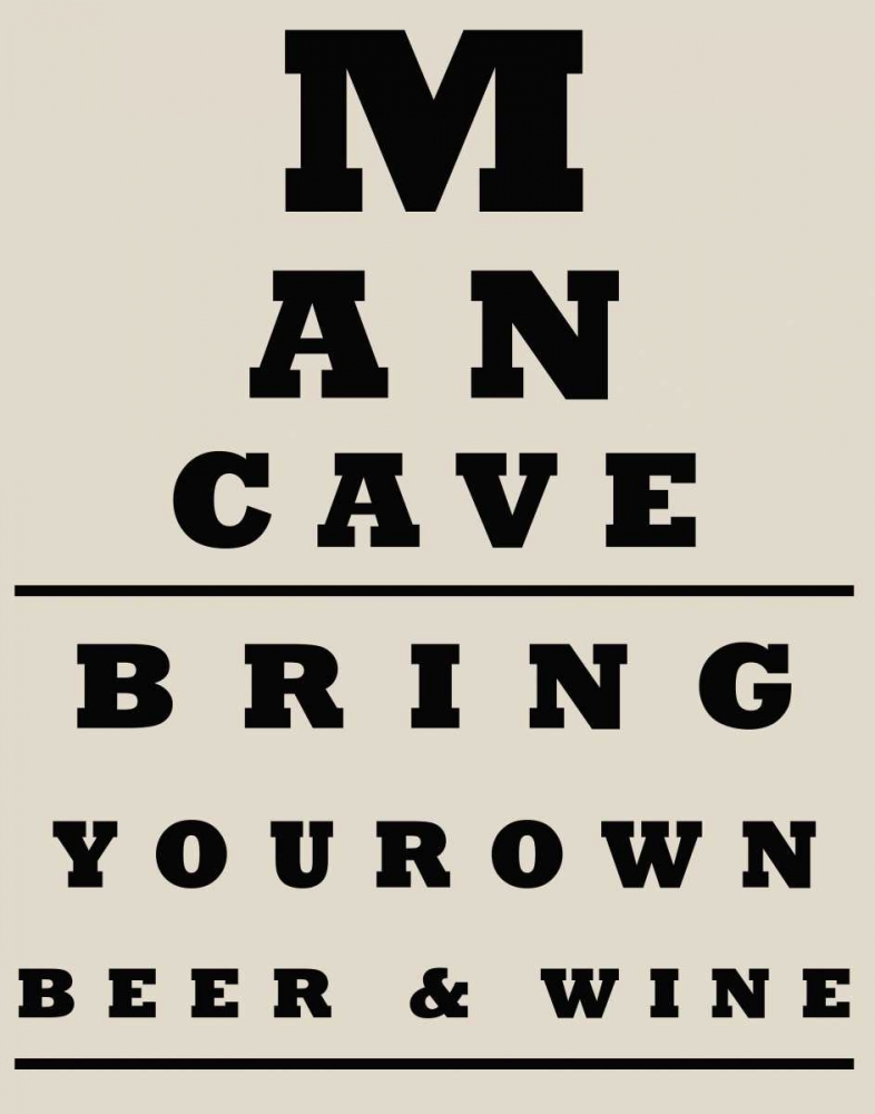 MAN CAVE  CHART art print by Taylor Greene for $57.95 CAD